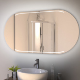 Spiegel LED mit Rundung Skien