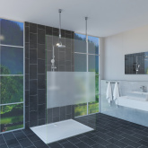 Glas Duschwand nach Maß Ylva Top Fix