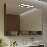 Spiegelschrank mit Regal und Leuchte Pandora II