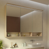 Bad Spiegelschrank mit Leuchte und Regal Freia II Bad Spiegelschrank mit Leuchte und Regal Freia II