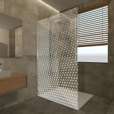 Duschwand mit Dekor Punto I