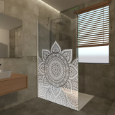 Duschwand nach Maß mit Dekor Lakshmi