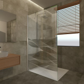 Glas Duschtrennwand Design Fantasia II