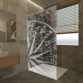 Glas Duschtrennwand mit Motiv Marina II