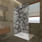 Glas Duschtrennwand mit Motiv Piedra