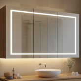 Bad Spiegelschrank mit LED Beleuchtung Lator