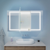 Bad Spiegelschrank mit LED Beleuchtung Lator