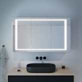 Design Licht-Spiegelschrank Bad Salo
