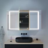 Design Licht-Spiegelschrank Bad Salo
