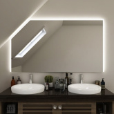 Beleuchteter Spiegel mit Dachschräge Nilas