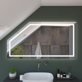 Spiegel mit Dachschräge Majvi mit LED