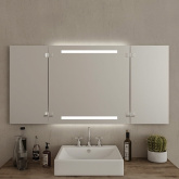 Klappspiegel Göta (LED beleuchtet)