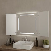 Klappspiegel Jens (LED beleuchtet)