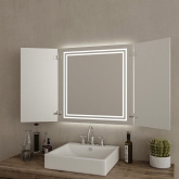 Klappspiegel Wencke (LED beleuchtet)