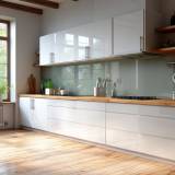 Alpinweisse Küchenrückwand REF 9003