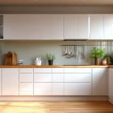 Alpinweisse Küchenrückwand REF 9003