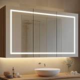 Bad Spiegelschrank mit LED Beleuchtung Lator