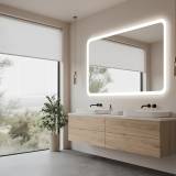 Badezimmerspiegel mit runden Ecken Lykka