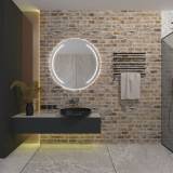 Badezimmerspiegel rund Francesco