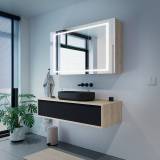 Design Licht-Spiegelschrank Bad Salo