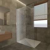 Duschtrennwand Glas auf Maß Dekor Punto II