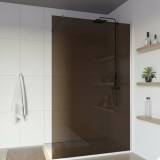 Duschwand Glas Parsol Bronze/Gold Levi Top Fix