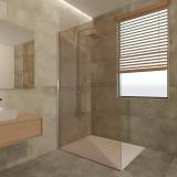 Duschwand Glas Parsol Bronze/Gold Levi