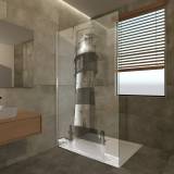 Duschwand nach Maß mit Motiv Marina I