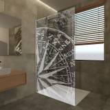 Glas Duschtrennwand mit Motiv Marina II