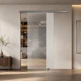Glasschiebetür Komplettset Dots 2/IS