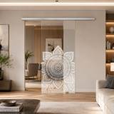 Glasschiebetür mit Motiv Mandala 1/IS