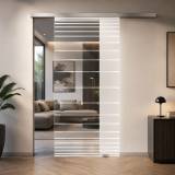 Glasschiebetür mit Softclose Lines 1/IS