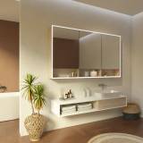LED Bad Spiegelschrank mit Regal Vince VI