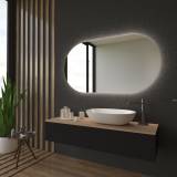 LED Spiegel Bad mit Rundung Tromso