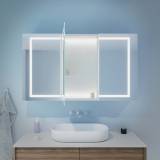 Schrank LED Bad Caesar IV Aufputz oder Einbau