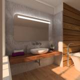 Spiegel Bad mit runden Ecken Thorun