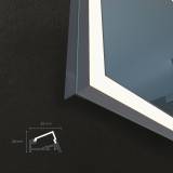 Spiegel mit direkter Beleuchtung - Svana 4