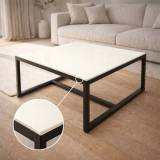 Tischplatte aus Glas Creme-Weiß - REF 1013, 6 mm