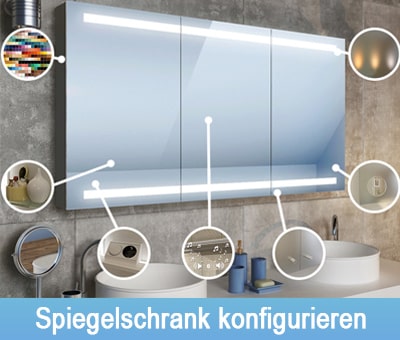 Spiegelschrank mit Beleuchtung